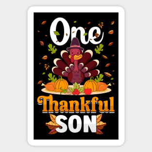 Thanksgiving day November 24 One Thankful son Magnet